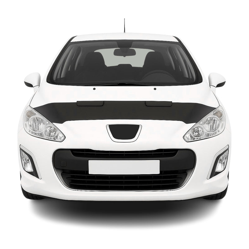 Haubenbra Steinschlagschutz Bonnet Bra für Peugeot 308 2008-2014 Schwarz Halb