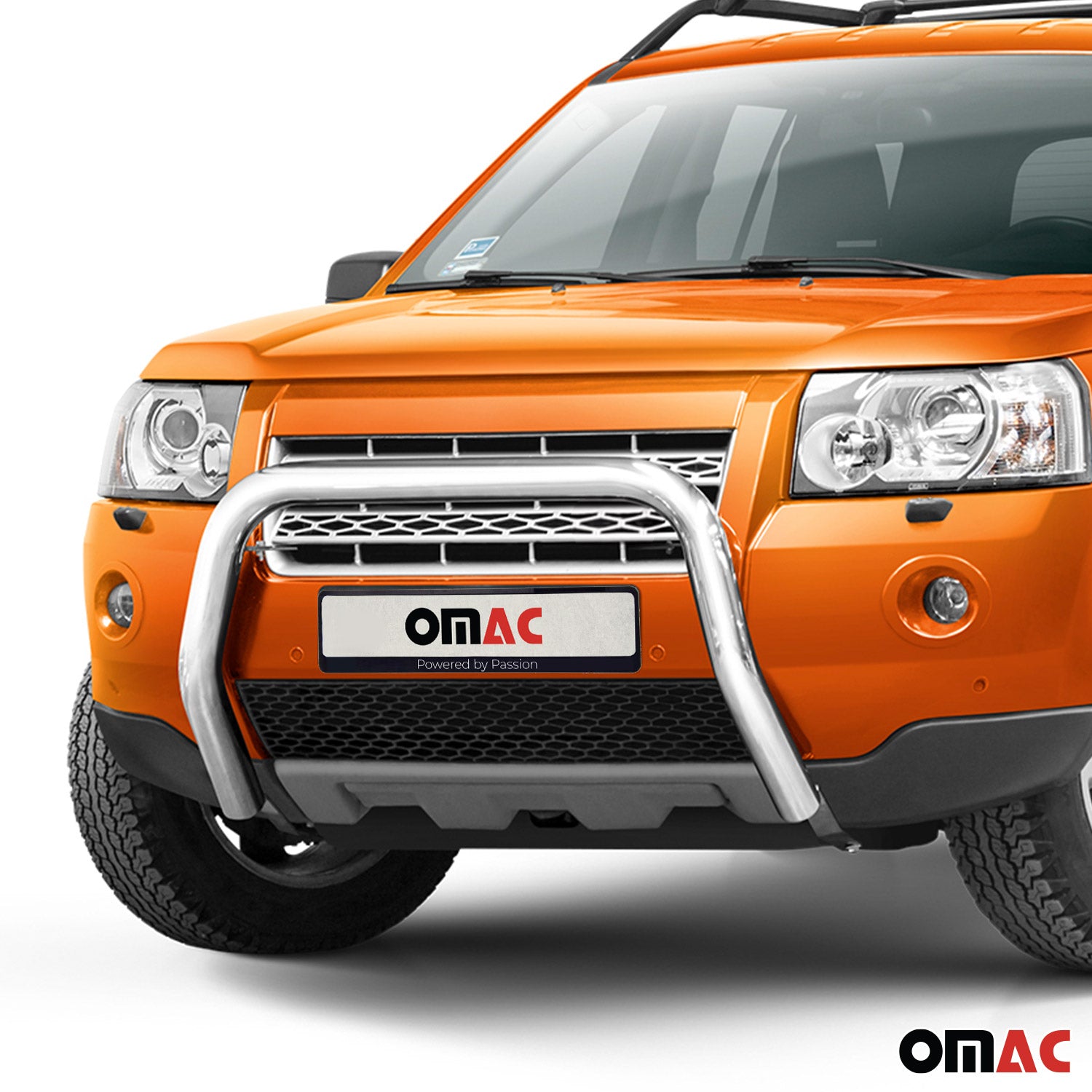 Frontbügel Frontschutzbügel für Land Rover Freelander 2006-2014 ABE Stahl Silber