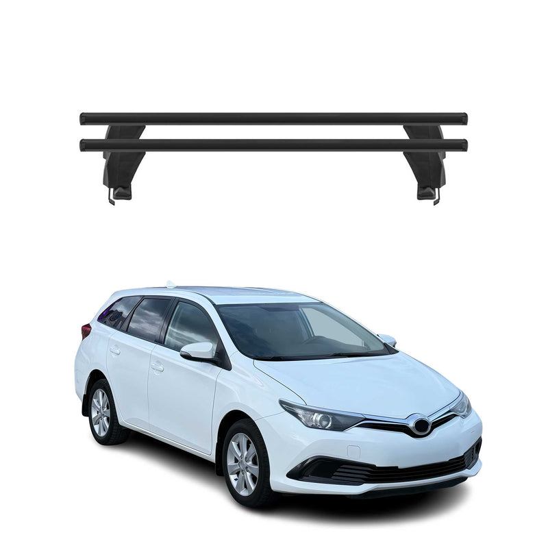 Menabo Dachträger für Toyota Auris mk3 Kombi 2018-2019 50kg Alu Schwarz 2x