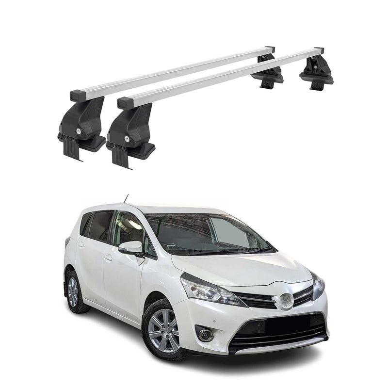 Menabo Dachträger Grundtäger für Toyota Verso S 2010-2017 50kg Stahl Silber 2x