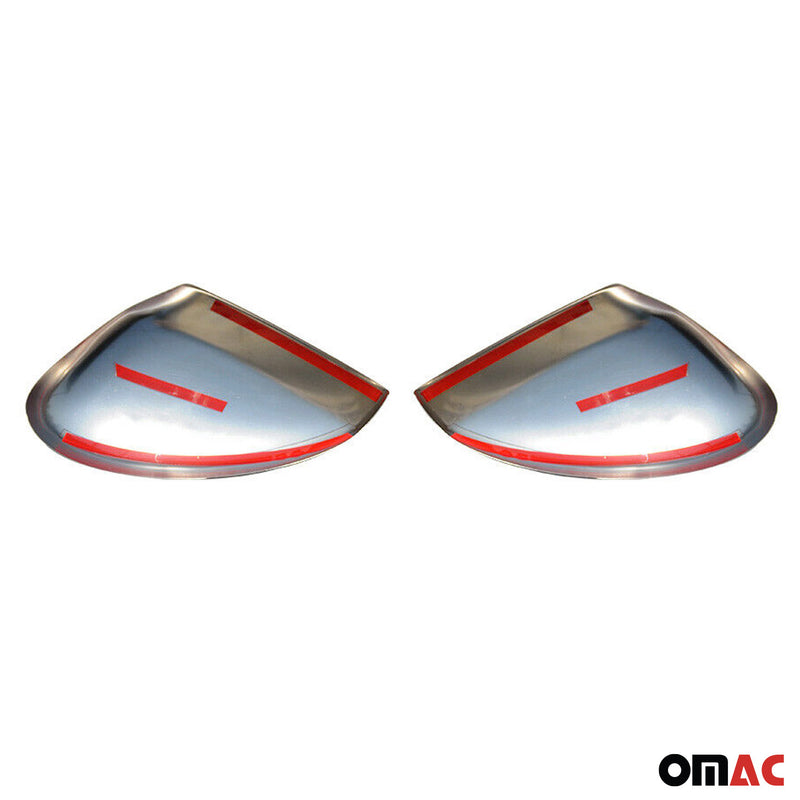 Mirror caps mirror cover for Citroen DS5 2011-2019 stainless steel silver 2 pieces