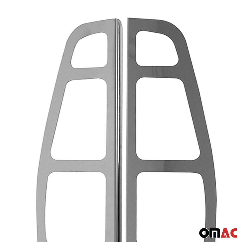 Rücklicht Leisten Heckleuchte für Fiat Doblo 2000-2006 Edelstahl Silber 2tlg