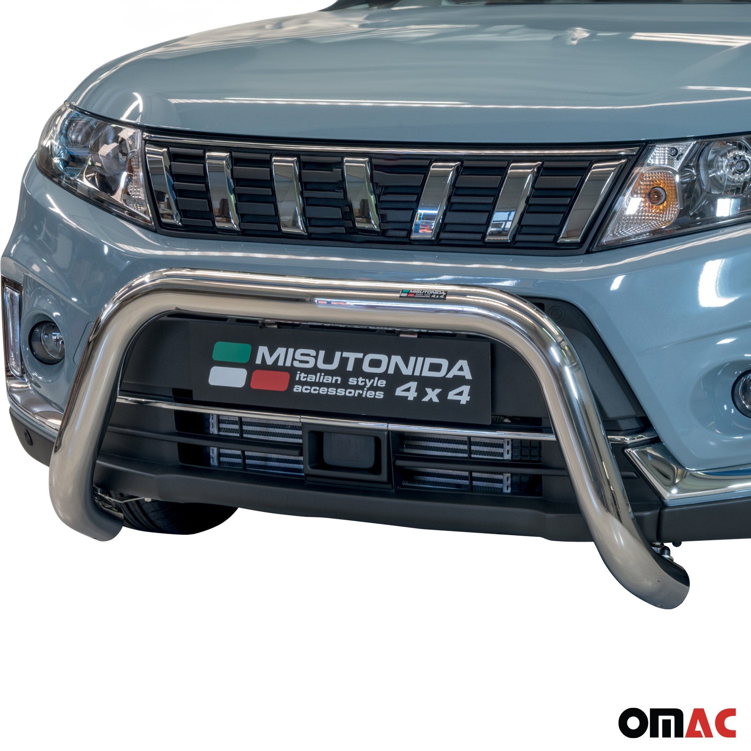 Frontbügel Frontschutzbügel für Suzuki Vitara 2019-2026 ø76mm Stahl Silber