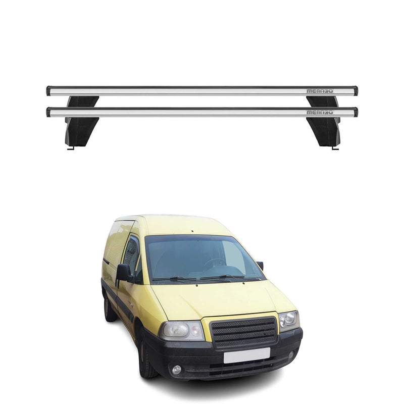 Menabo Dachträger Grundtäger für Citroen Jumpy 1995-2006 75kg Alu Silber 2 tlg