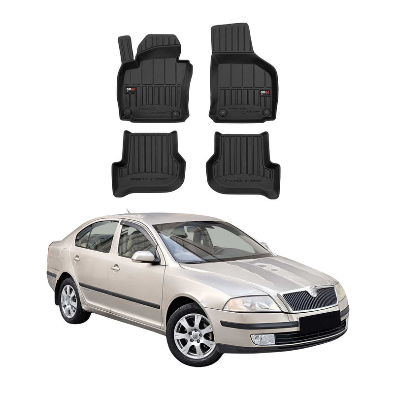 OMAC Gummi Fußmatten für Skoda Octavia 2004-2013 Premium TPE Automatten 4tlg