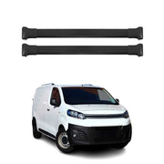 Dachträger Grundtäger für Citroen Jumpy 2016-2026 75kg Aluminium Schwarz 2 tlg