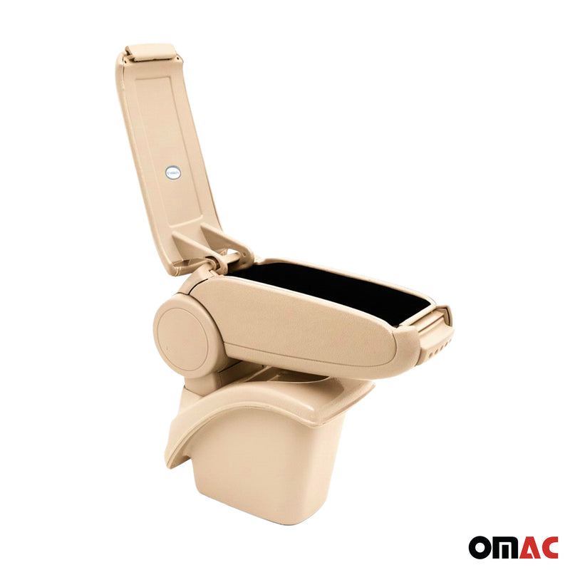 Mittelarmlehne Armlehne Mittelkonsole für Renault Megane 2002-09 PU-Leder Beige