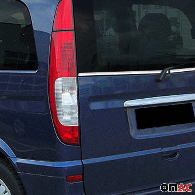 Fensterleisten Zierleisten für Mercedes Vito W639 2003-2014 Hinten Chrom 2x