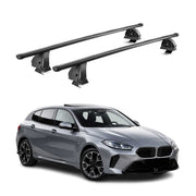 Alu Dachträger für BMW 1er F70 2025-2026 TÜV T-Nut Abschließbar 2tlg Silber