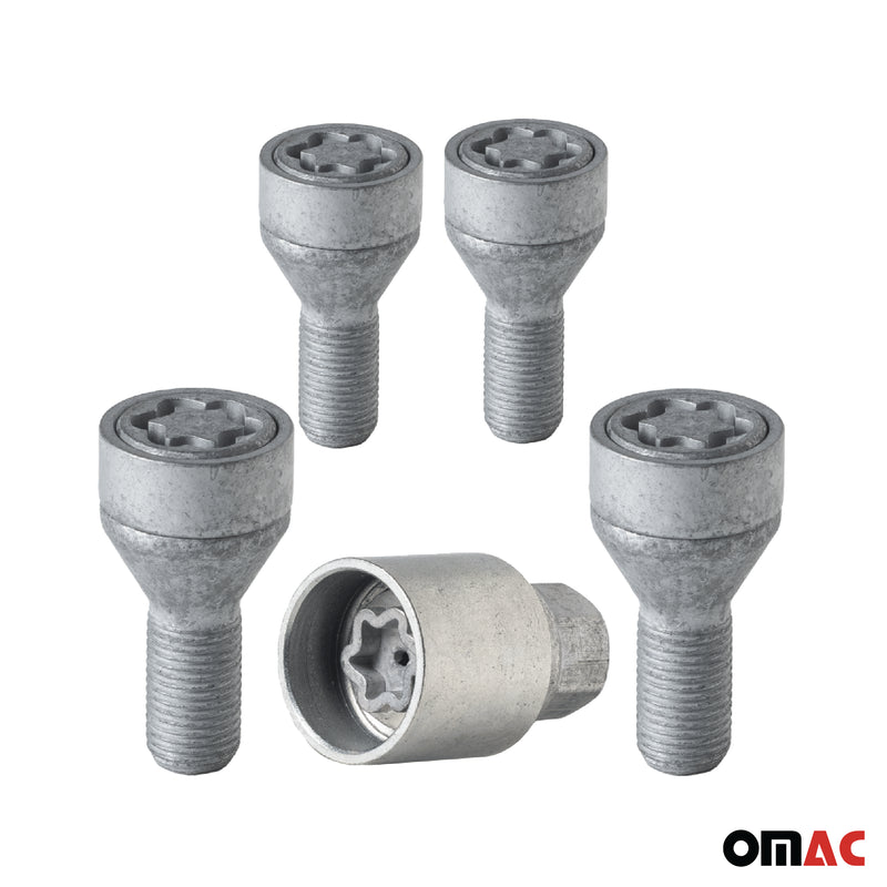 Radschloss Radschrauben Satz für Citroen DS4/ C3 ab 2021 Silber 4x M12X1.25