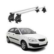 Menabo Dachträger Grundtäger für Kia Rio Schrägheck 2005-2011 50kg Stahl Grau 2x