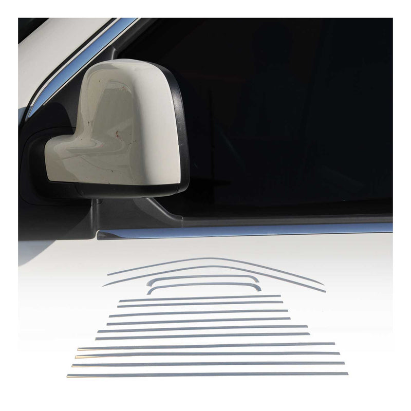 Fensterleisten Zierleisten für VW Caravelle T5 2003-2015 Kurzer Einzelschiebetür