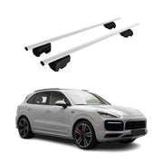 Dachträger Grundtäger für Porsche Cayenne 2019-2026 75kg Metall Silber 2 tlg