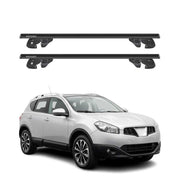 Dachträger Grundtäger für Nissan Qashqai J10 2007-2013 Alu 90kg TÜV Schwarz 2tlg