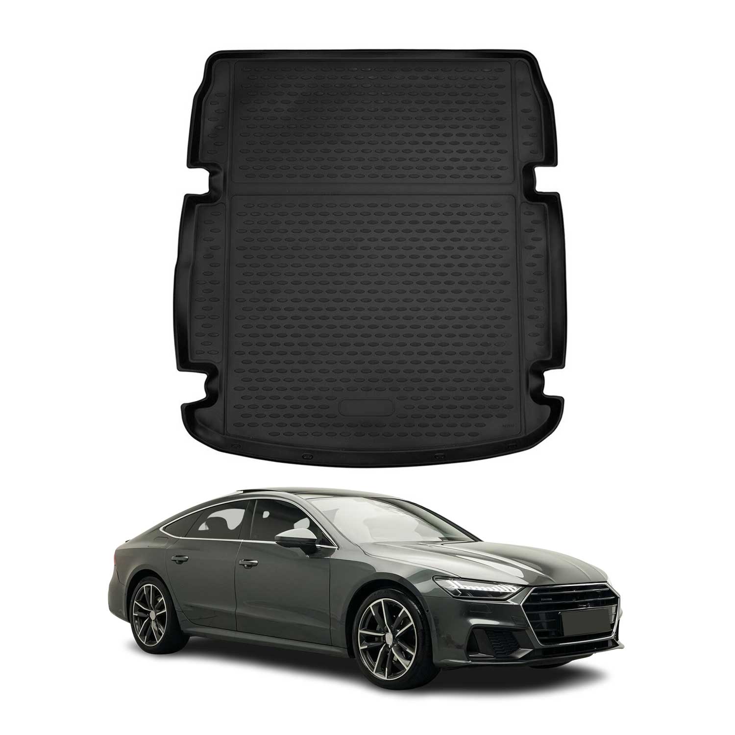 Kofferraummatte Kofferraumwanne für Audi A7 C8 Sportback 2018-2026 Gummi TPE