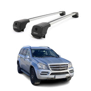 Dachträger Grundträger für Mercedes GL Klasse X164 2006-2012 Aluminium Grau 2tlg