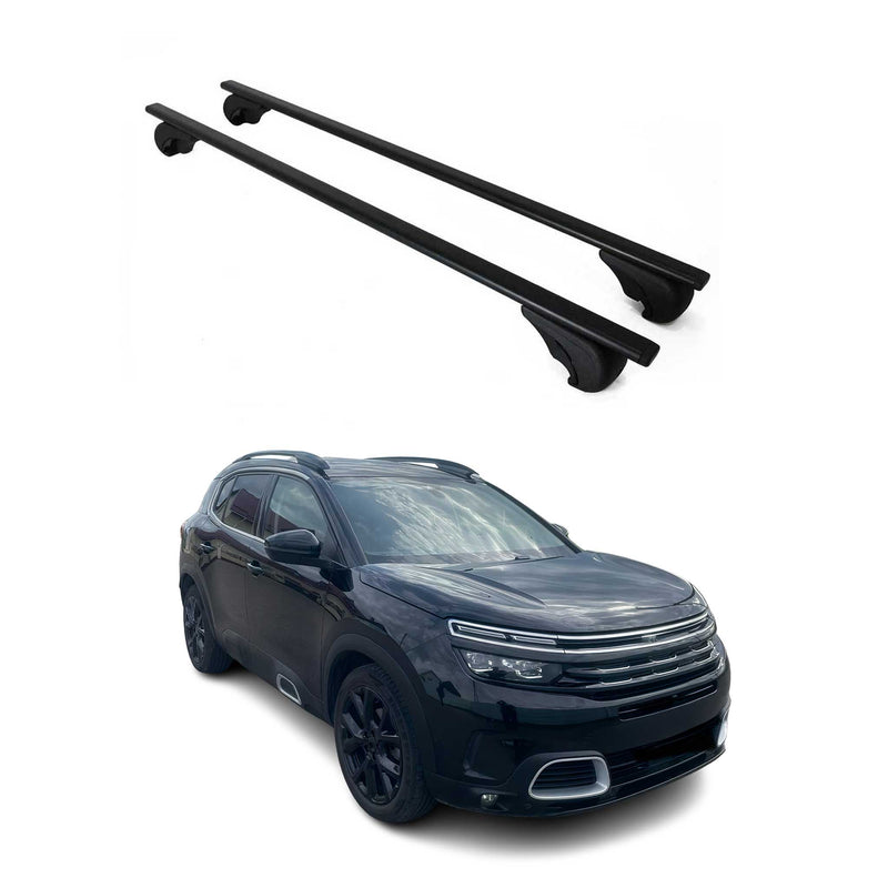 Dachträger Grundtäger für Citroen C5 Aircross 2018-2025 75kg Metall Schwarz 2x