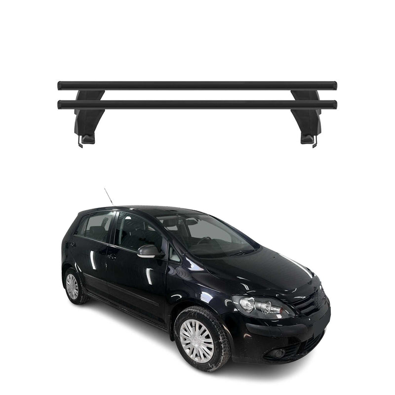Menabo Dachträger Grundtäger für VW Golf Plus 2004-2008 50kg Alu Schwarz 2 tlg