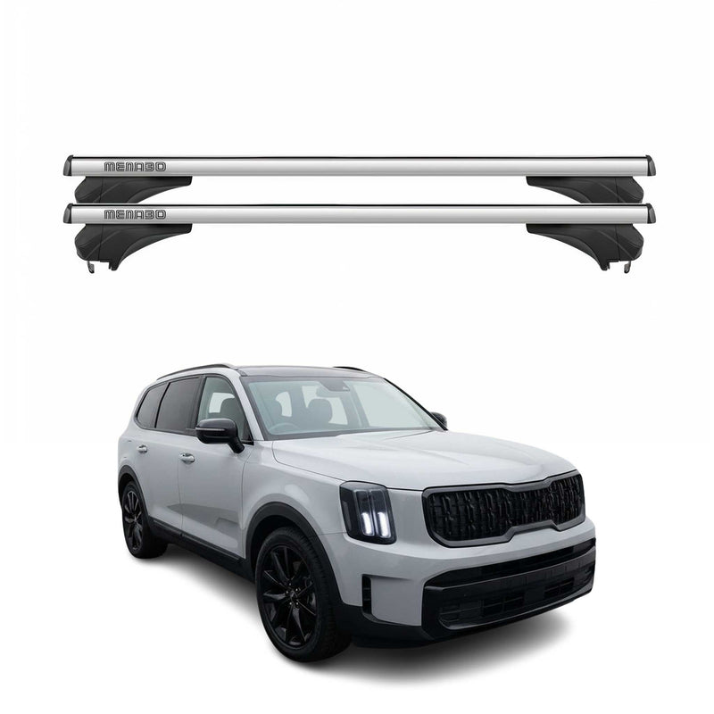 Menabo Dachträger Grundtäger für KIA Telluride 2019-2025 Aluminium Silber 2 tlg