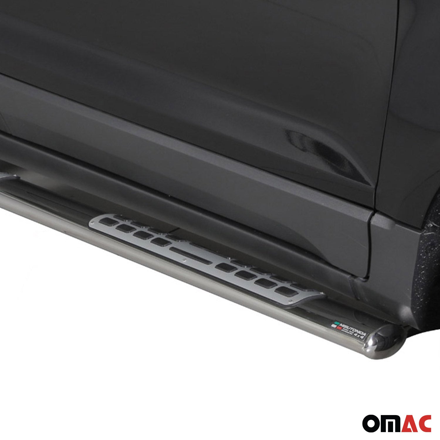 Edelstahl Seitenschweller Schwellerrohre für Ford Ecosport 2013-2017 Silber