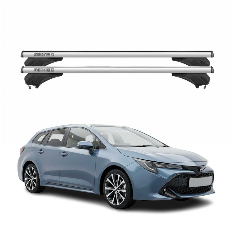 Menabo Dachträger für Toyota Auris / Corolla E210 Touring Sports 2018-25 Silber