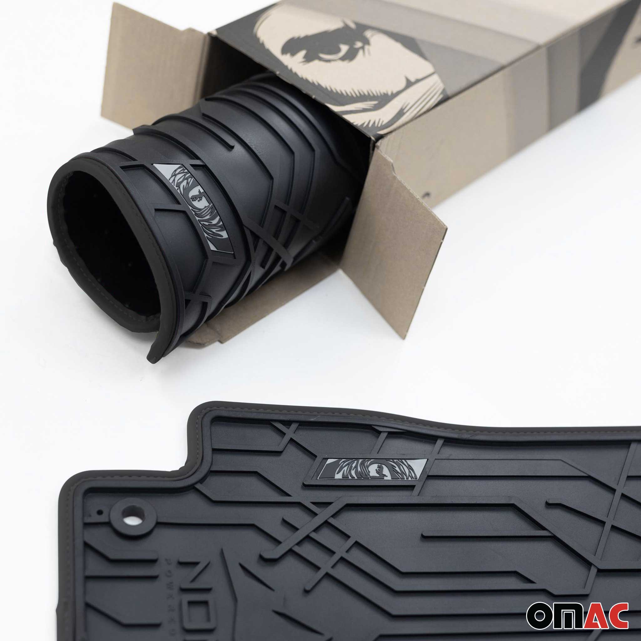 Fußmatten Gummimatten Automatten für Peugeot 208 I 2012-2019 Gummi Schwarz 2tlg