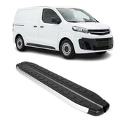 Seitenbretter Trittbretter für Opel Vivaro C 2019-2026 L1 Kurzer Alu Schwarz
