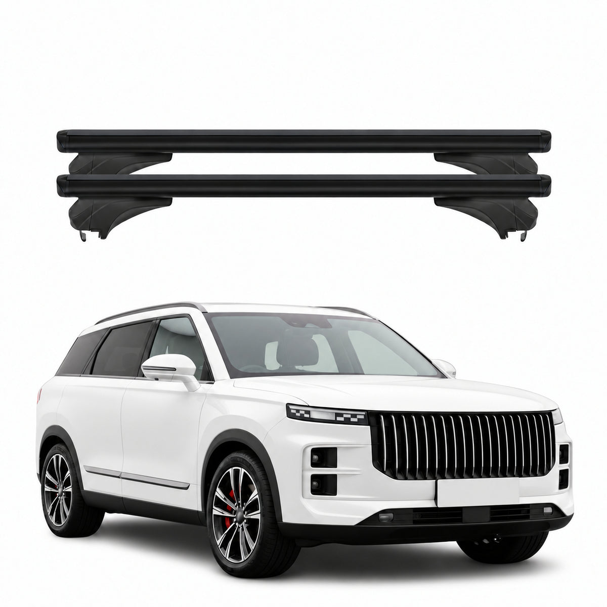 Menabo Dachträger für Jaecoo 8 2025-2026 Aluminium Schwarz 2 Stück
