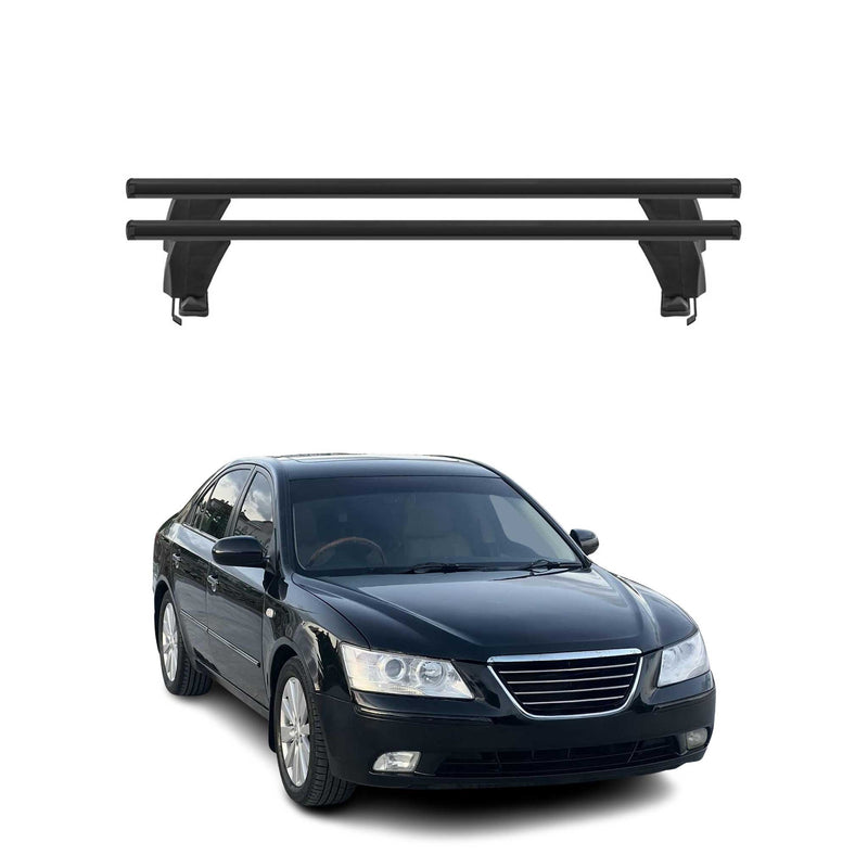 Menabo Dachträger Grundtäger für Hyundai Sonata mk6 2009-2014 50kg Alu Schwarz
