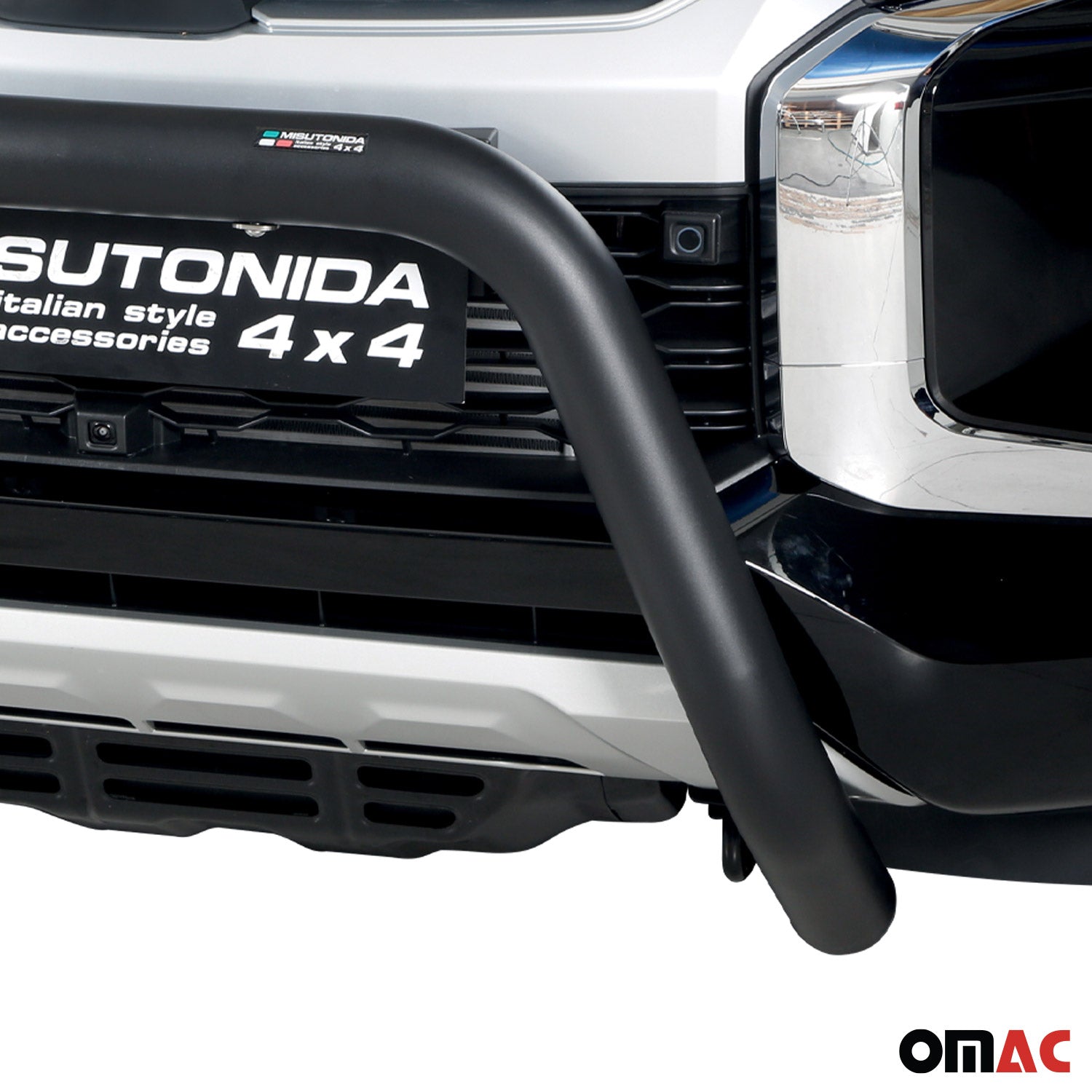 Frontbügel Frontschutzbügel für Mitsubishi L200 2019-2023 ø76mm Stahl Schwarz