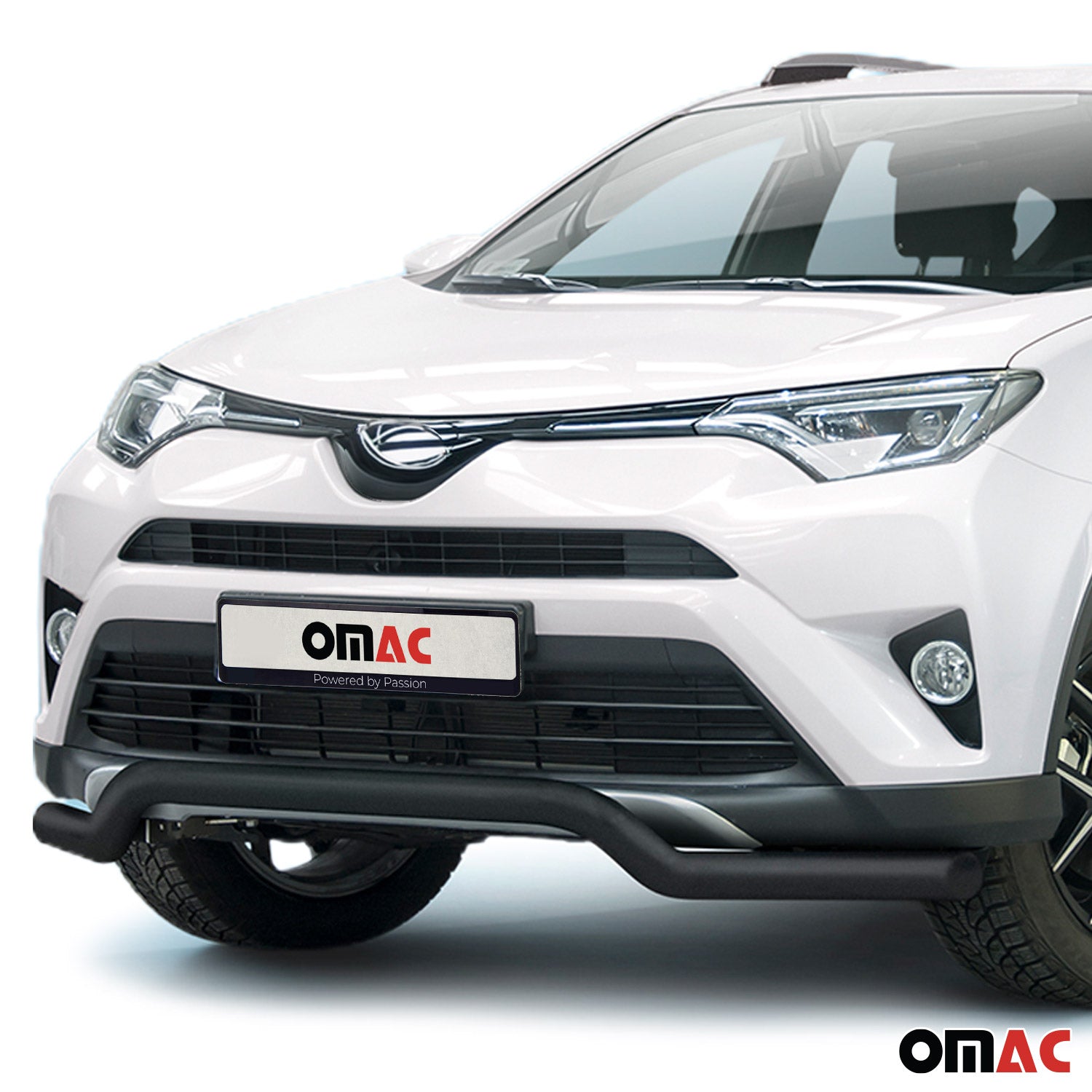 Frontbügel Frontschutzbügel für Toyota RAV4 2015-2018 ABE Edelstahl Schwarz