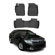 OMAC Gummi Fußmatten für Toyota Camry Limo 2012-2018 Premium Gummi Schwarz 3tlg