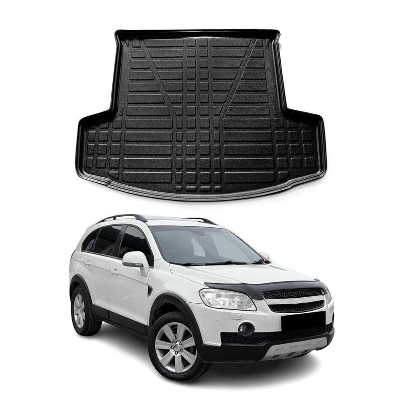Kofferraumwanne Laderaumwanne für Chevrolet Captiva 2006-2015 Gummi TPE Schwarz