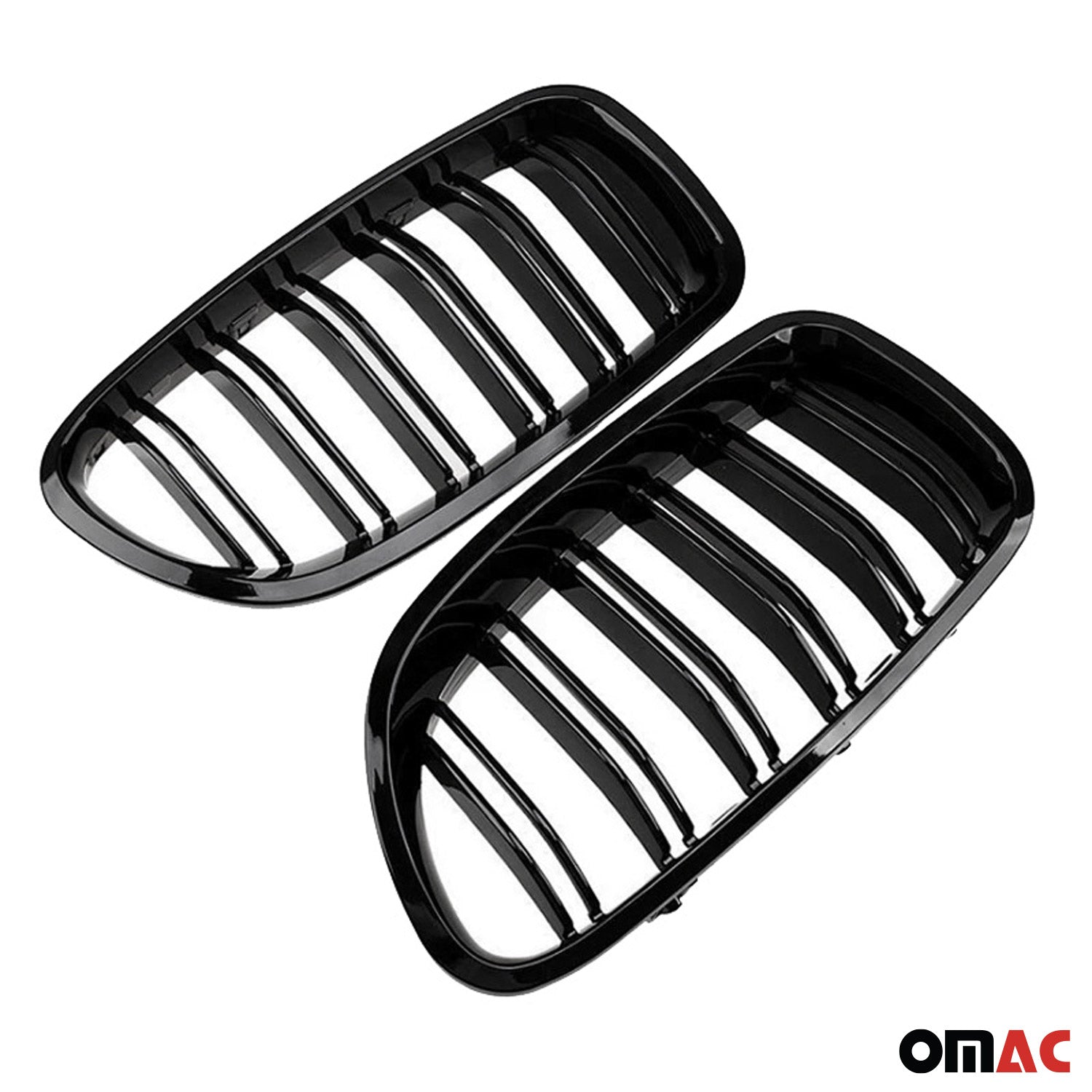 Nieren Grill Kühlergrill für BMW 5er F10 M5 2010-2016 Schwarz Glanz