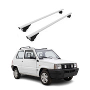 Dachträger Grundträger für Fiat Panda I Schrägheck 1980-2003 Stahl Silber 2tlg
