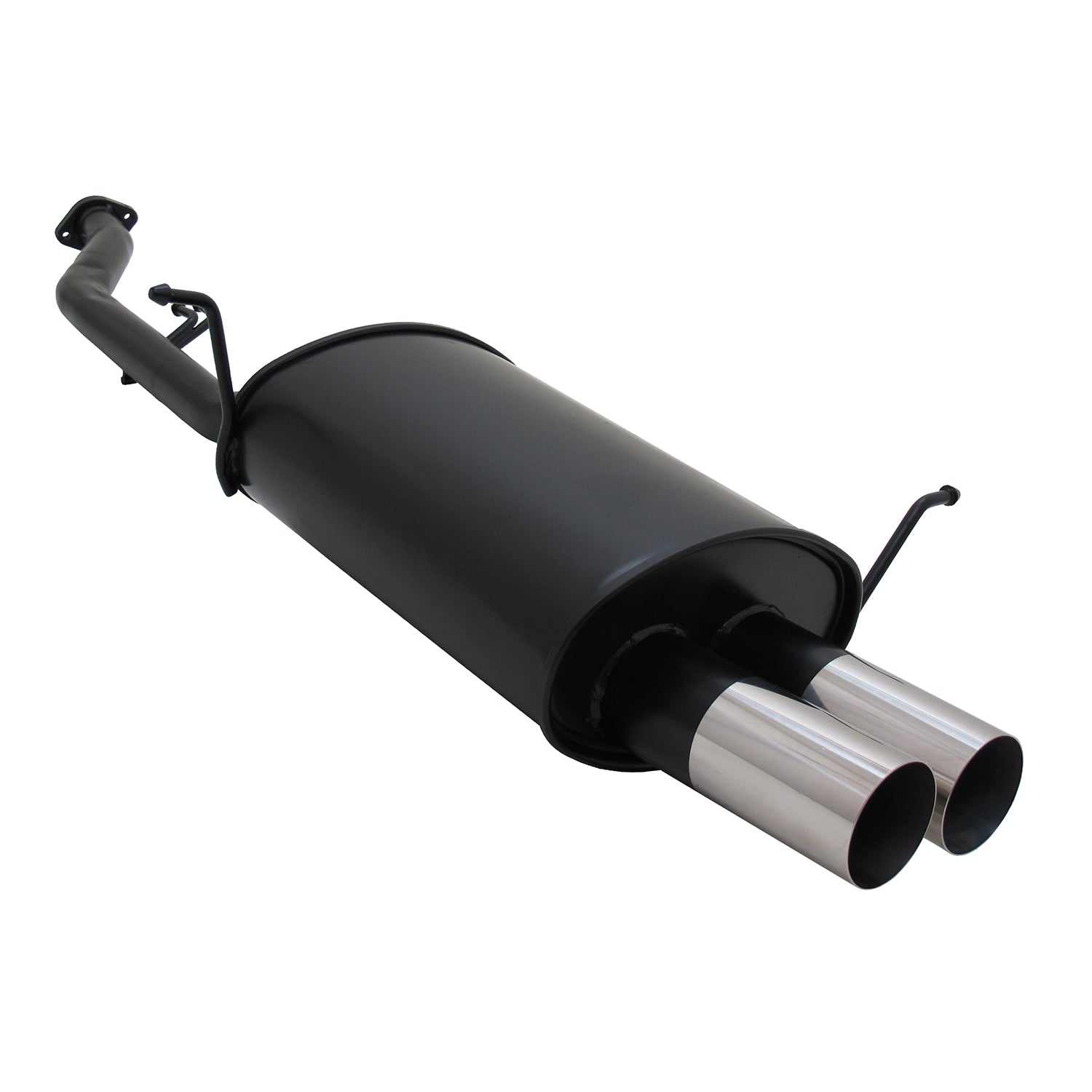 Novus Sportauspuff für BMW E36 Compact 316i 75kw 1994-1999 2x76mm RL-Design ABE