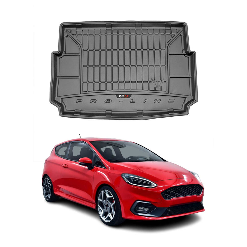 OMAC Gummi Kofferraumwanne für Ford Fiesta MK 5Tür 2017-2024 TPE Schwarz