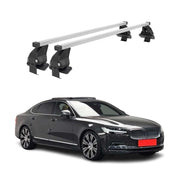 Menabo Dachträger Grundtäger für Volvo S90 2017-2025 50kg Stahl Silber 2 tlg