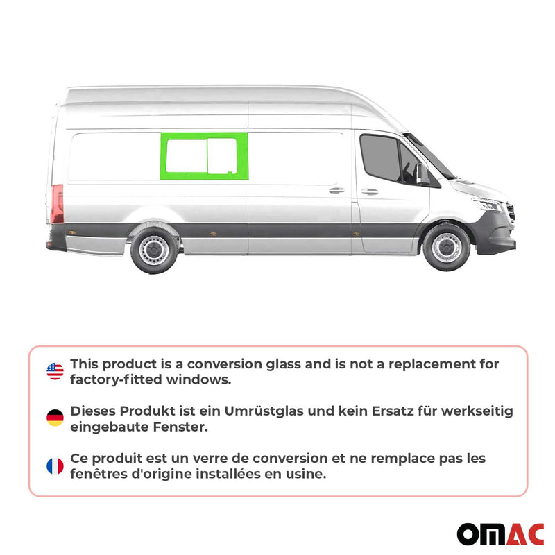 Schiebefenster Sicherheitsglas für VW Crafter 2006-2017 Rechts Schiebetür L3 L4