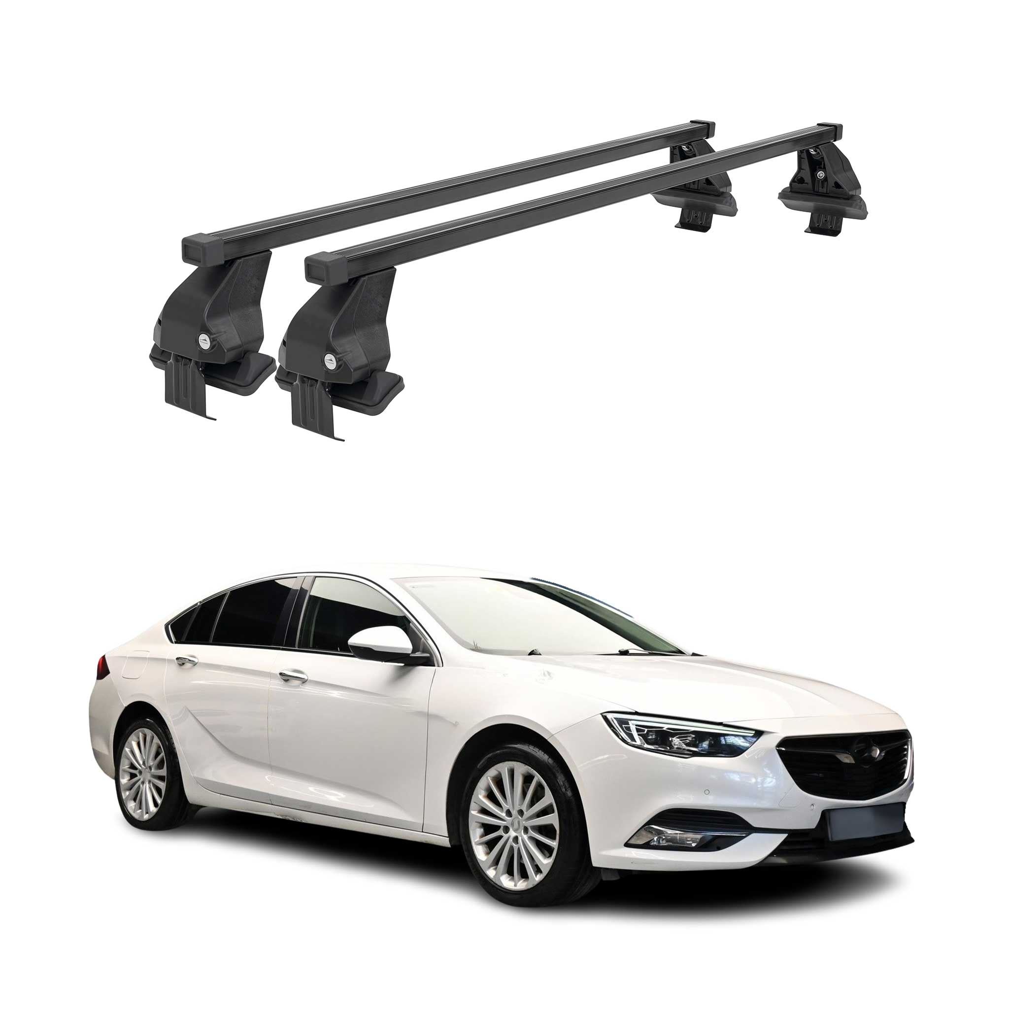 Menabo Dachträger für Opel Insignia Grand Sport 2017-2022 50kg Stahl Schwarz 2x