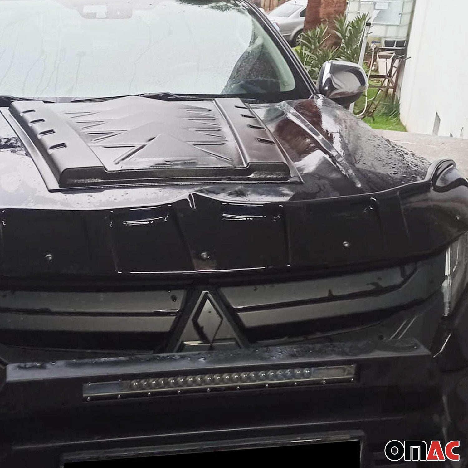 Motorhaube Deflektor Insekten Steinschlagschutz für Mitsubishi L200 2019-26 ABS