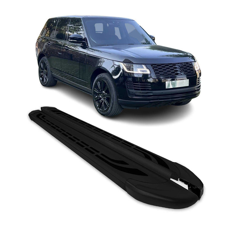 Trittbretter Schweller Seitenbretter für Range Rover Vogue 2013-2020 Alu Schwarz