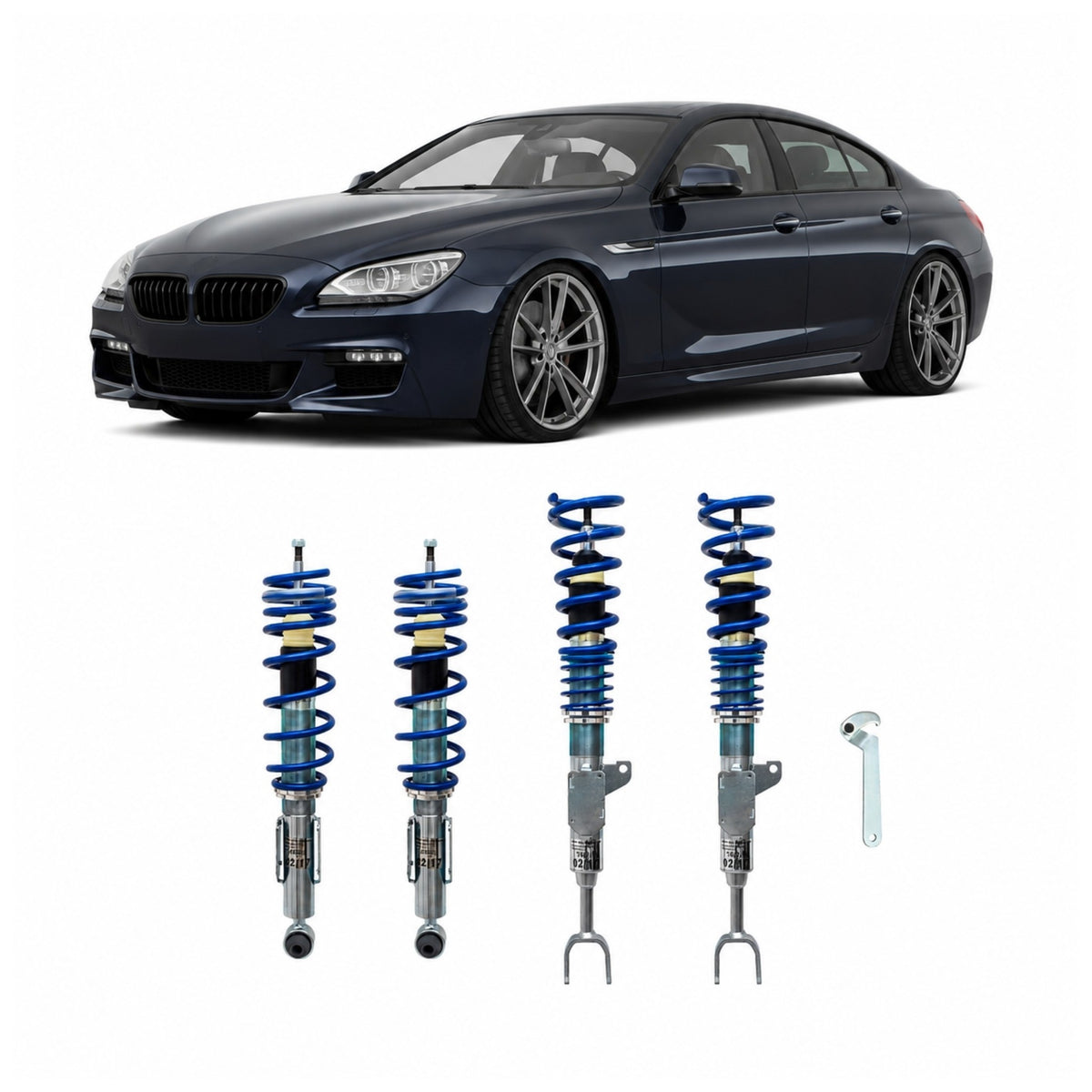 JOM BlueLine Gewindefahrwerk für BMW 6er Gran Coupe und Limousine (F06/6C) ab 05