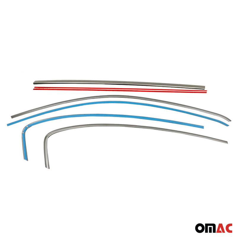 Fensterleisten Zierleisten für Fiat Tipo 2015-2025 Kombi Edelstahl Chrom 6tlg