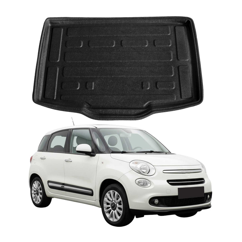 Kofferraumwanne Laderaumwanne für Fiat 500L 2013-2018 Gummi TPE Schwarz