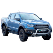 Frontbügel Frontschutzbügel für Ford Ranger Raptor 2019-2025 ø76mm Stahl Silber