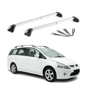 Dachträger Grundtäger für Mitsubishi Grandis 2003-2011 100kg Alu Grau 2x ABE