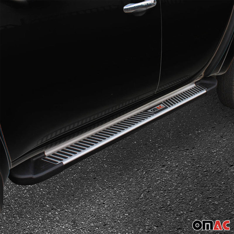 Trittbretter Seitenbretter Seitenschweller für Jeep Renegade 2014-24 Alu Schwarz