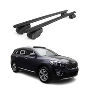 Dachträger Gepäckträger für Kia Sorento 2016-2020 ABE Aluminium Schwarz 2x