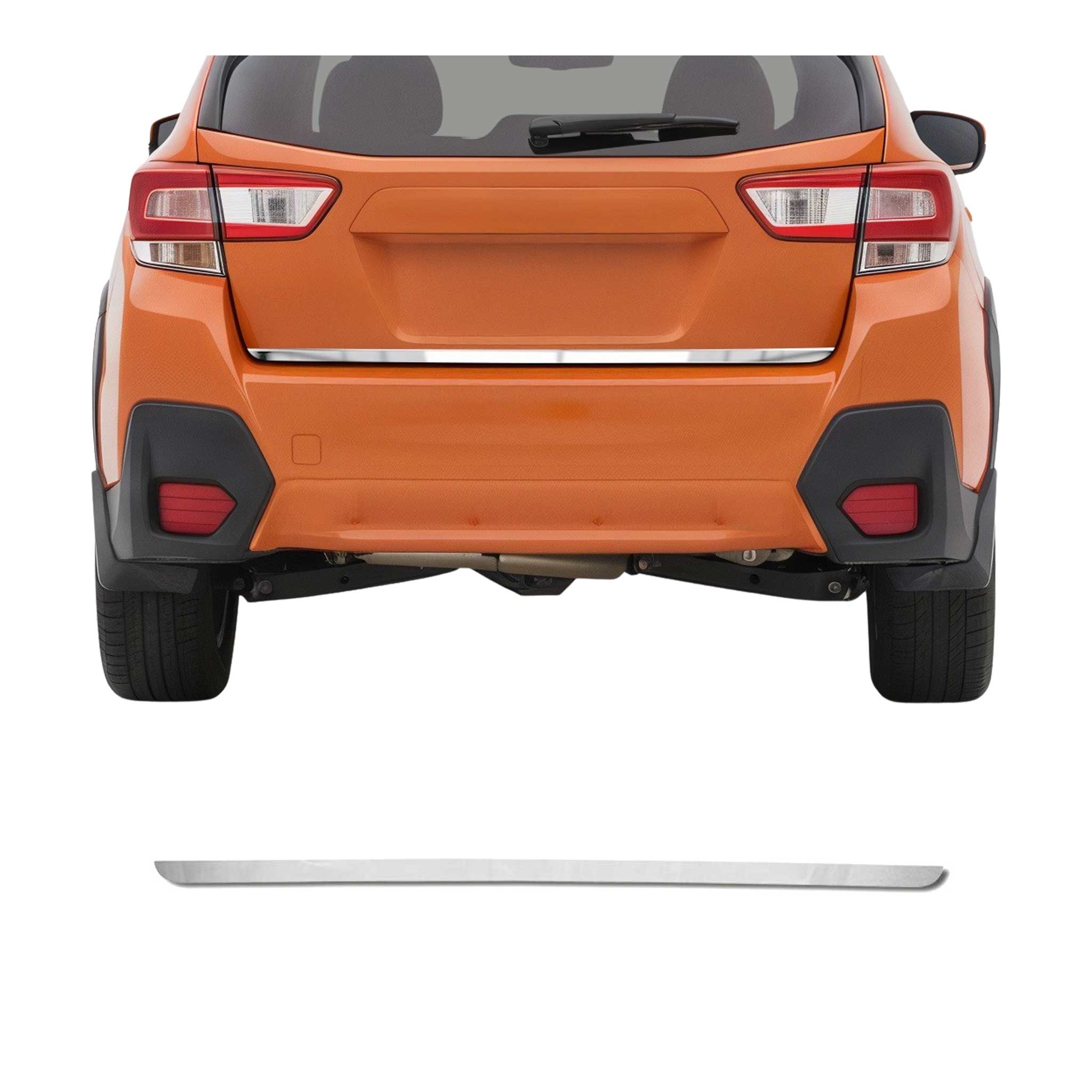 Kofferraumleiste Heckklappe Leiste für Subaru XV 2017-2025 Edelstahl Chrom 1tlg